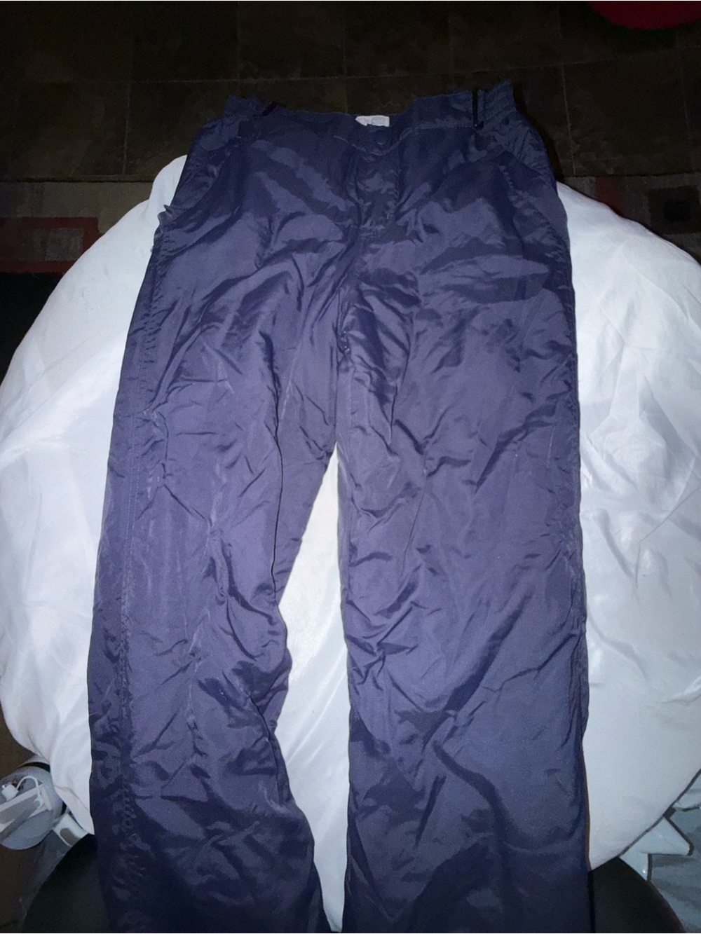 Kid’s Children’s Place Navy Windbreaker Ski Pants- size 12